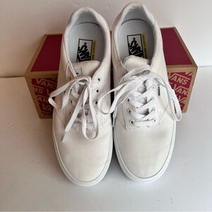 Vans Men's Atwood Deluxe Classic White Sneakers Size 10
